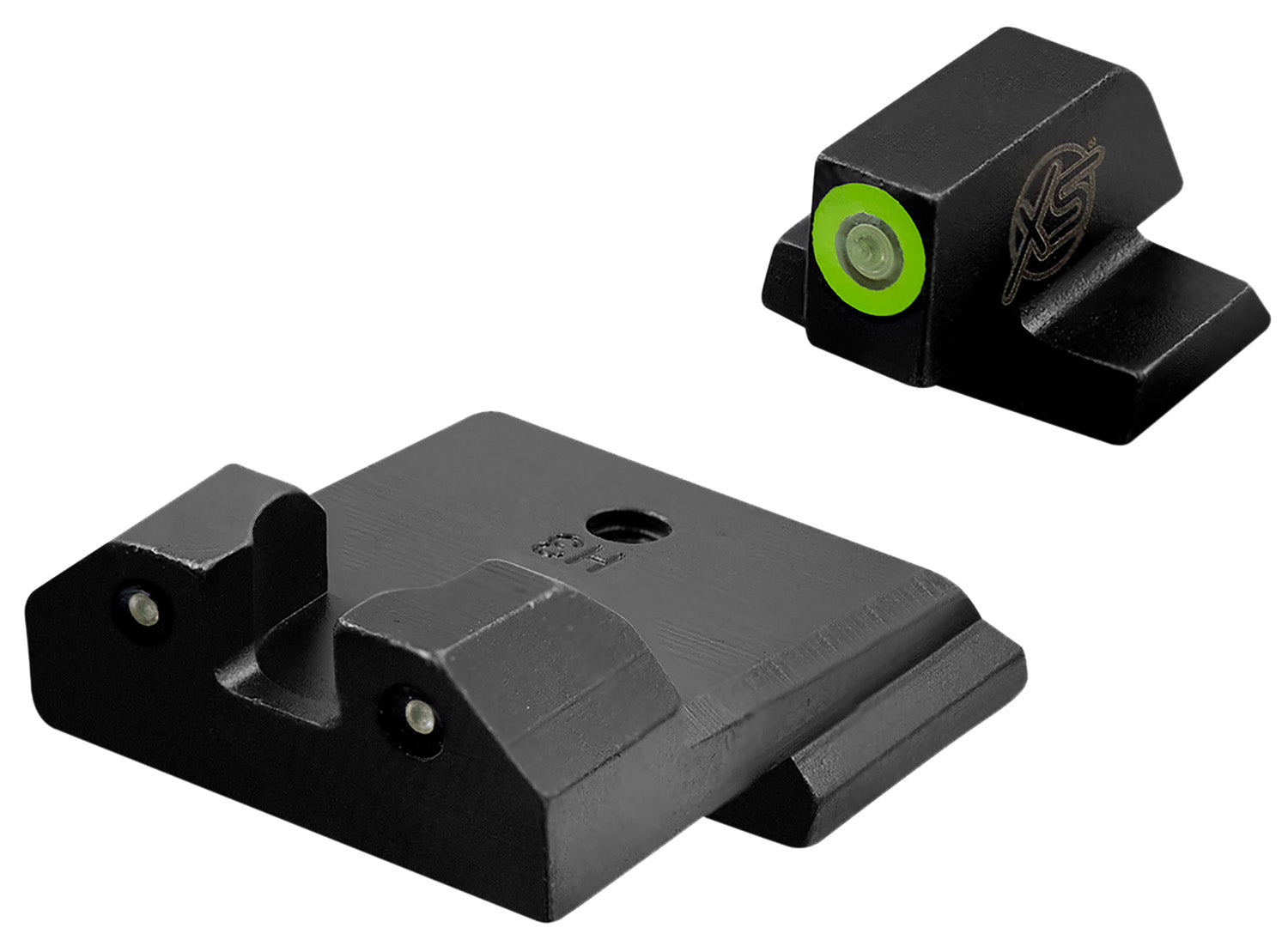 XS R3D 3-Dot Night Sights for Smith & Wesson - Green/Green Outline Front & Tritium Rear