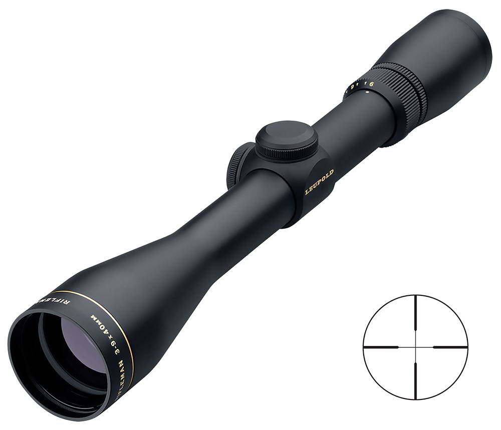 Leupold 56160 Rifleman Rifle Scope 3-9x 40mm Obj 1" Tube Matte Black Wide Duplex