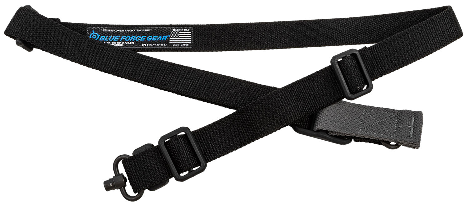 Blue Force Gear VCAS2TO1PB125AABK Vickers 221 One-Two Point Sling Black Cordura AR