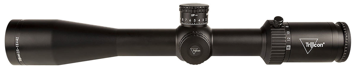 Trijicon 2900033 Credo HX Riflescope 2.5-15x42mm 30mm Satin Black LED Illuminated Red MOA Center Dot Reticle