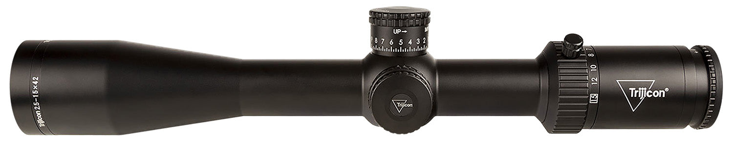 Trijicon 2900033 Credo HX Riflescope 2.5-15x42mm 30mm Satin Black LED Illuminated Red MOA Center Dot Reticle