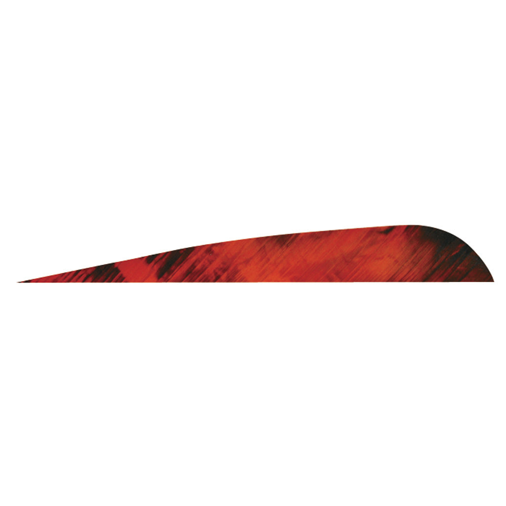 Gateway 4 in. Tre-Red TreBark Camo Feathers Right Wing Pack of 100