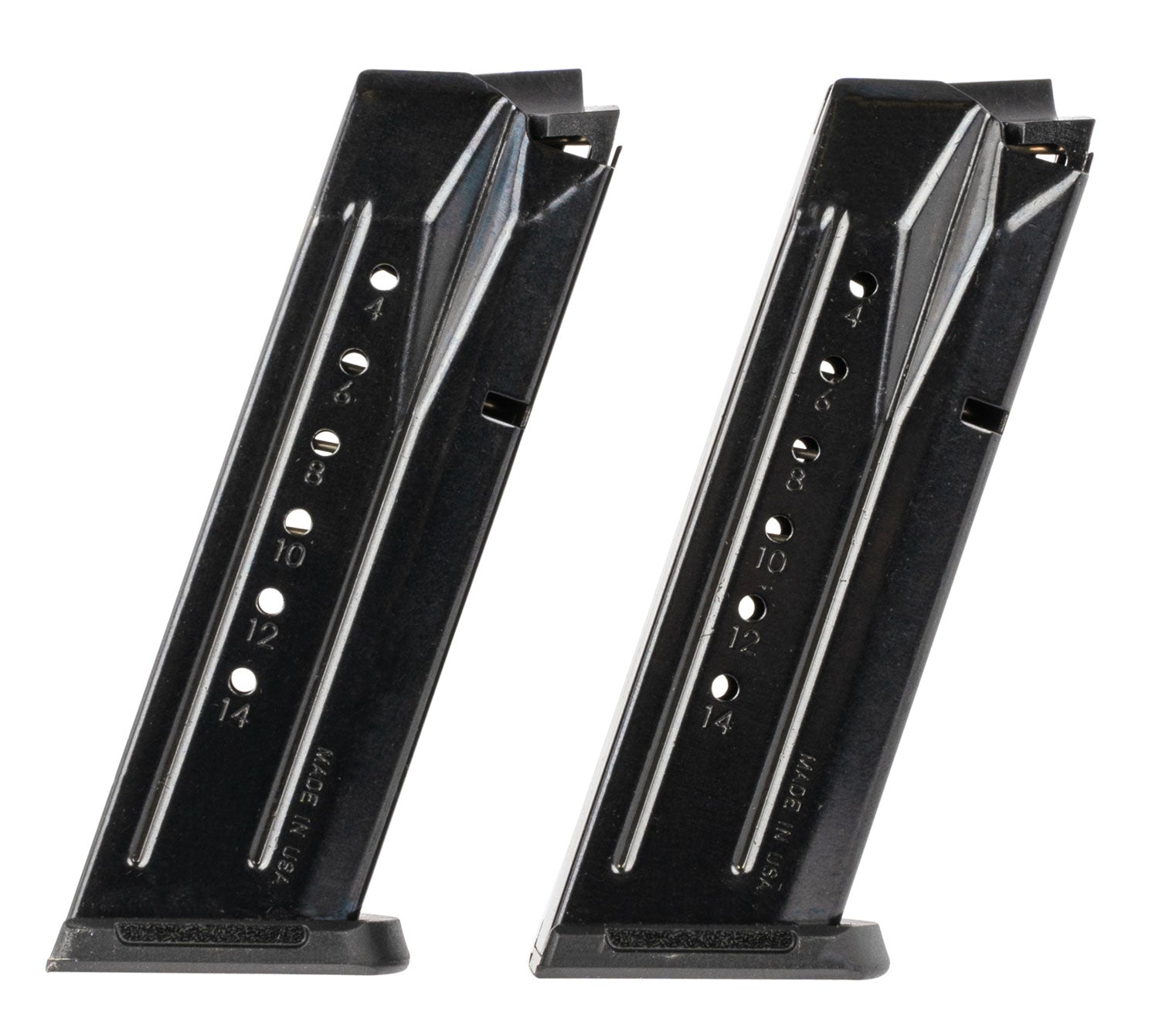 Ruger 90684 Security-9 Value Pack 2-Pack 15rd 9mm Luger Black Oxide Steel Magazines