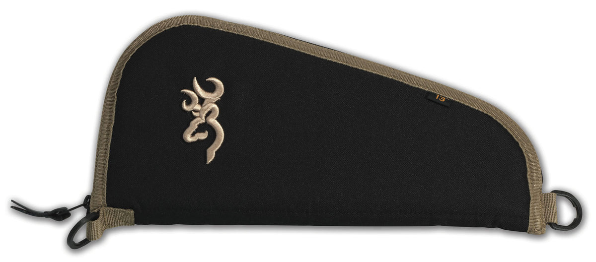 Browning 1430049813 Plainsman Handgun Rug 13" Black/Tan Polyester Foam Padding