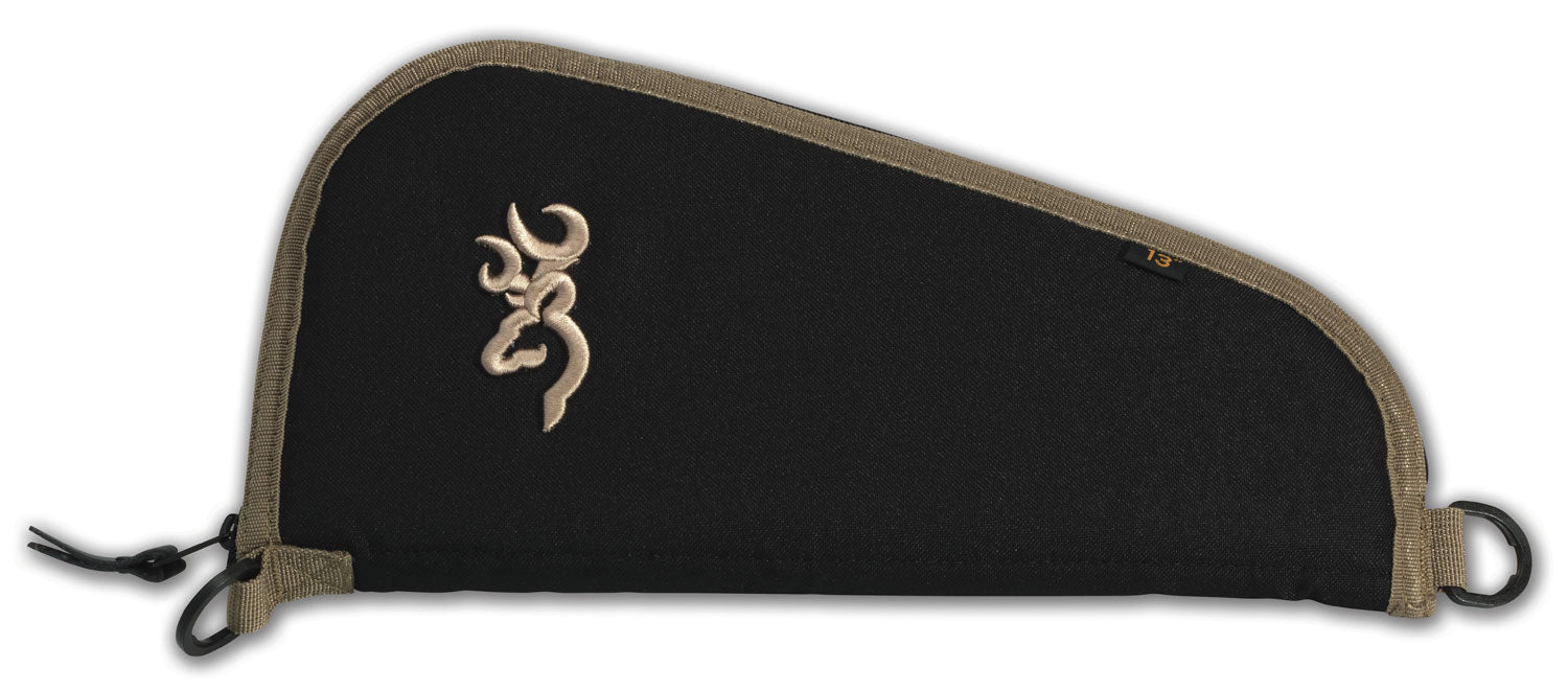 Browning 1430049813 Plainsman Handgun Rug 13" Black/Tan Polyester Foam Padding