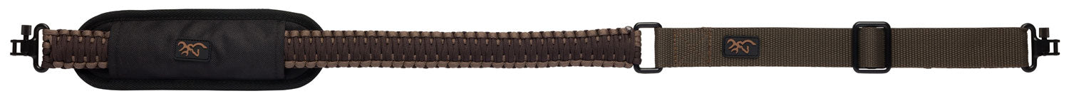 Browning Paracord 550 Rifle/Shotgun Sling with Shoulder Pad - Brown and Tan
