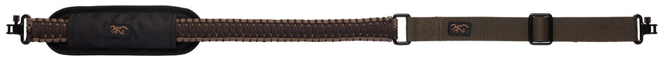 Browning Paracord 550 Rifle/Shotgun Sling with Shoulder Pad - Brown and Tan