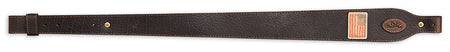 Browning Freedom USA-Made Leather Suede Rifle Sling with American Flag Applique