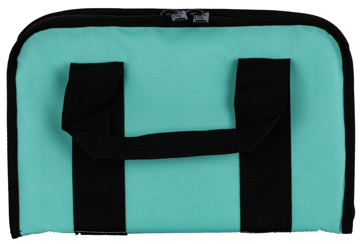 US PeaceKeeper P21122 Handgun Attache Case Blue 600D Polyester Lockable