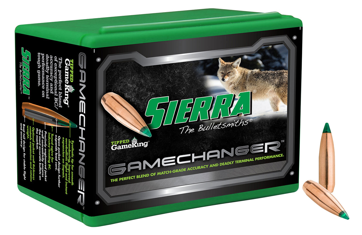 Sierra Tipped GameKing 4062 .22 Caliber 64 Grain Hunting Bullets 100ct