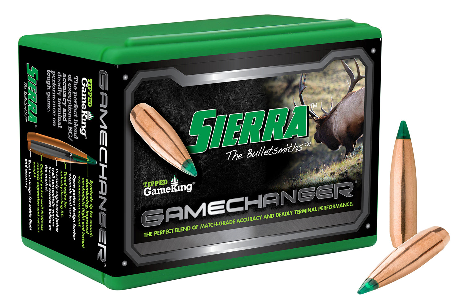 Sierra Tipped GameKing 4625 .308 Winchester 125 Grain Hunting Bullets 100ct