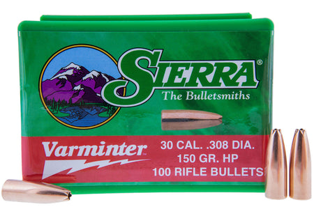 Sierra Varminter 308 Winchester 150 Grain HP Bullets 100/Box
