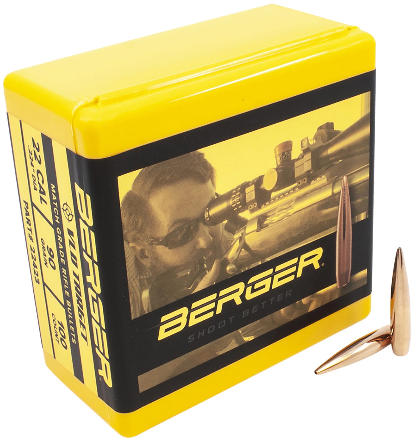 Berger Bullets 22423 VLD Target 22 Caliber 90 Grain 100ct