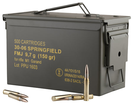 Prvi Partizan  Full Metal Jacket 150 Grain .30-06 Springfield 2745 fps 8605003813743