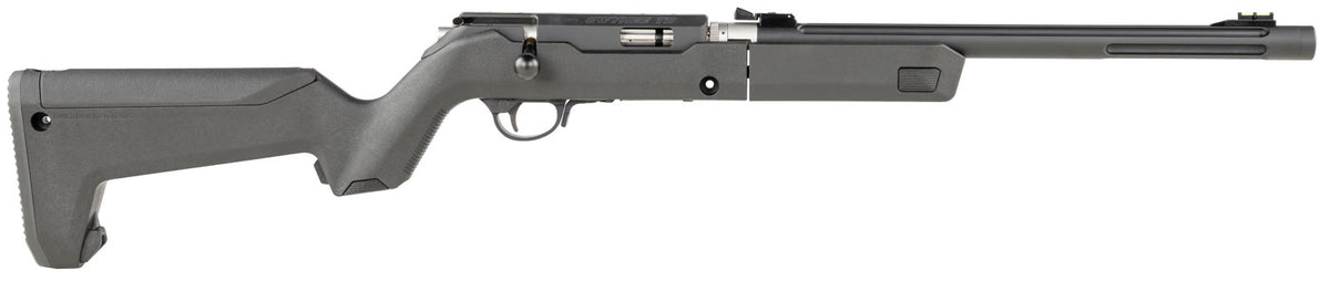 Tactical Solutions OHRTD22LRMBOBBLK Owyhee 22 LR 10+1 16.50" Fluted/Threaded, Black, Folding Takedown Rec, Magpul Backpacker Stock, Fiber Optic Sights