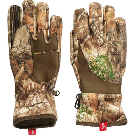 Hot Shot Trooper Tactical Glove with Leather Palm Realtree Edge Large