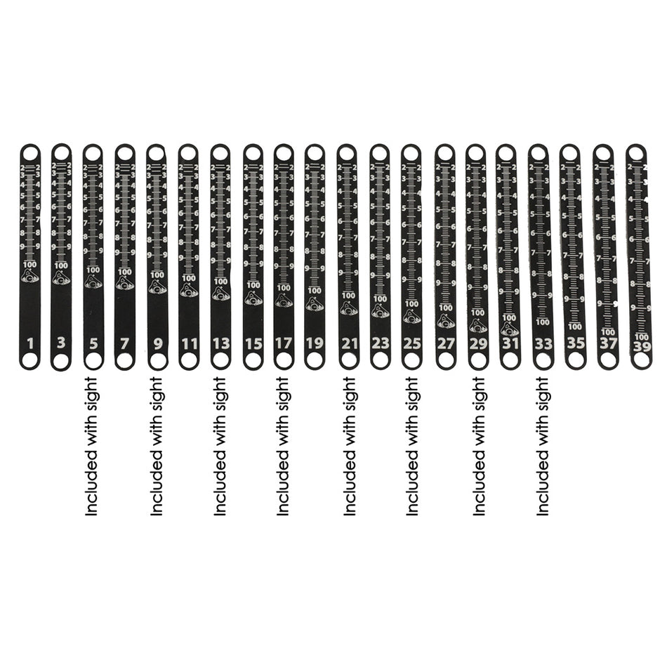 Axcel Achieve XP Metal Scale Sight Tape #23/#24