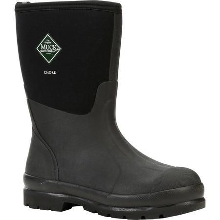 Muck Chore Mid Classic Rubber Boot Black Men's Size 13