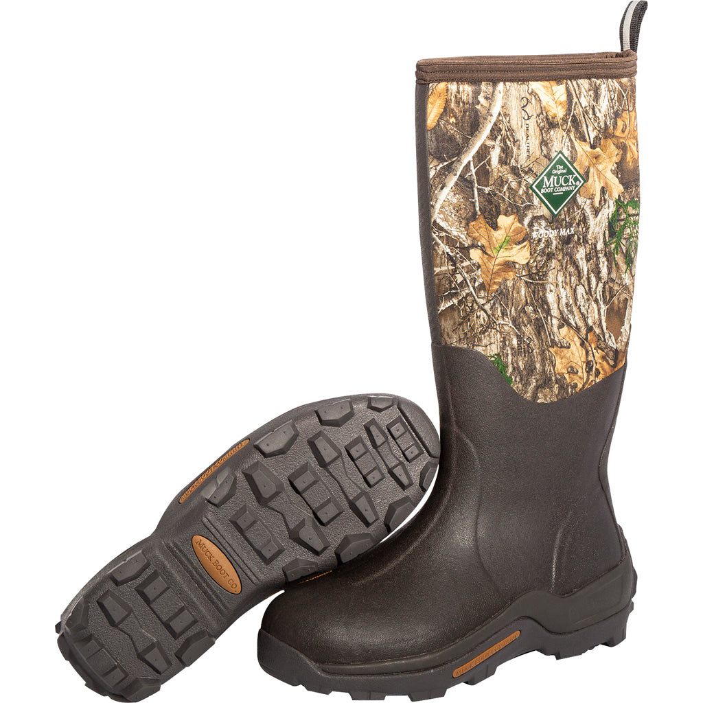 Muck Woody Max Neoprene Hunting Boot Realtree Edge Size 12