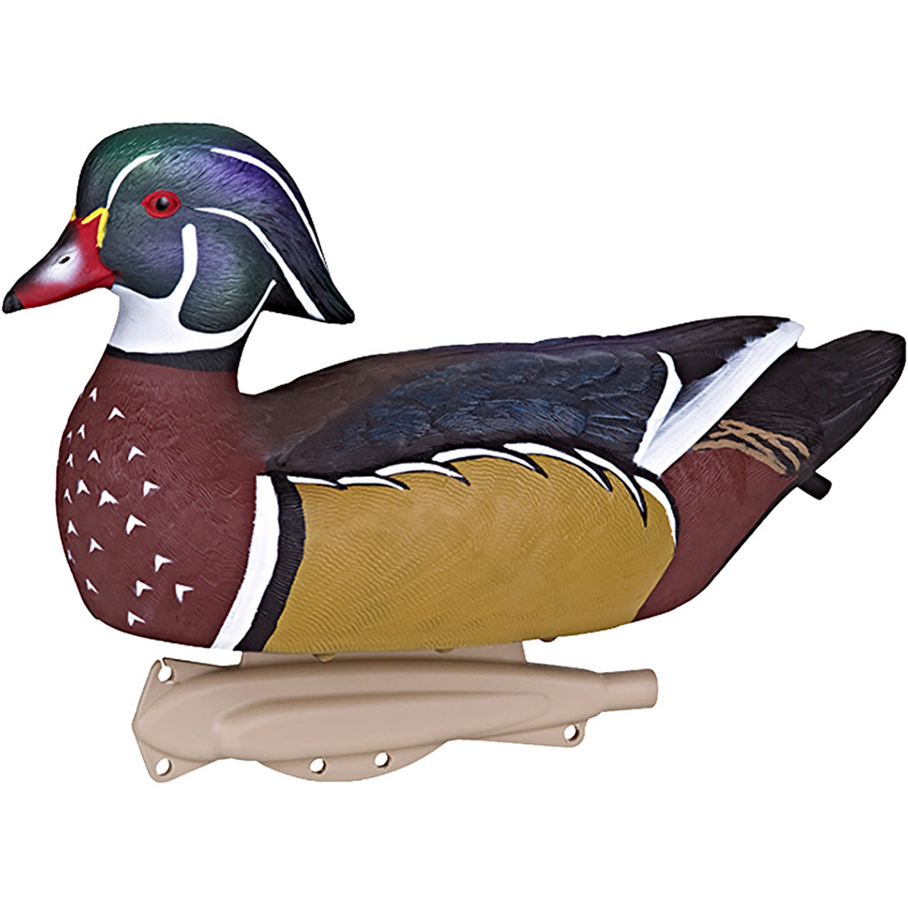 Flambeau 6-Pack Classic Wood Duck Decoys with Proprietary 4 Tie-Off Keel