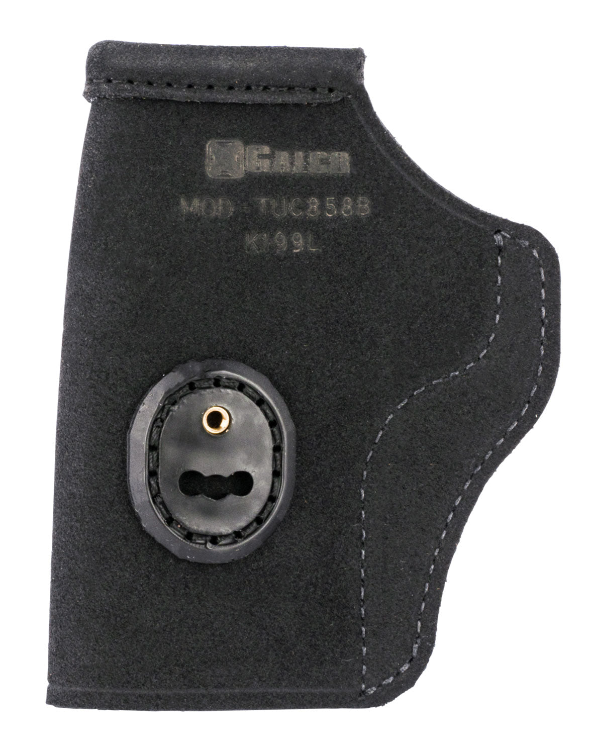 Galco Tuck-N-Go 2.0 TUC858B Black Leather IWB Holster, UniClip/Stealth Clip, S&W M&P Shield EZ Ambidextrous