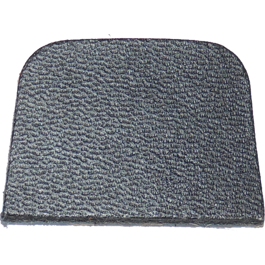 Cir-Cut Traditional Bow Black Leather Strike Plate Adhesive Backed