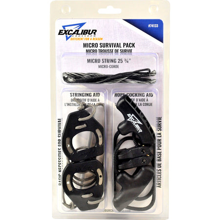 Excalibur Micro Survival Field Pack with String, Rope Cocking Aid and Stringing Aid