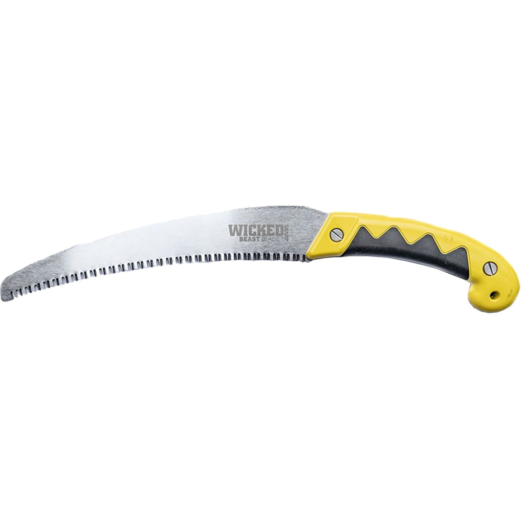 Wicked Beast High Carbon Steel Hand Saw with Heavy Duty Sheath 11 in.