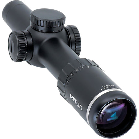 Riton X7 Primal 1-8x28 mm Black Hunting Rifle Scope RG4