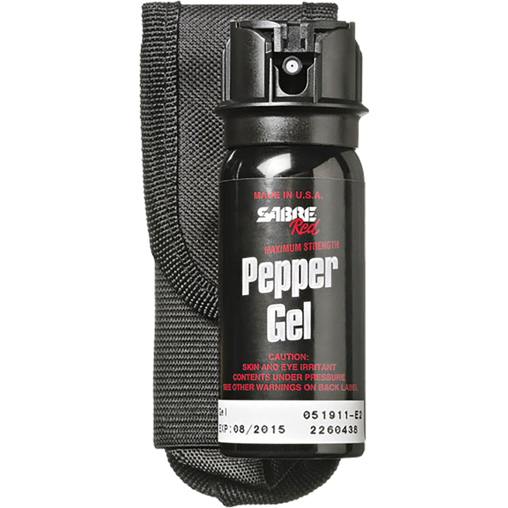 Sabre Tactical Pepper Gel 18-Burst Flip Top and Holster 1.8 oz
