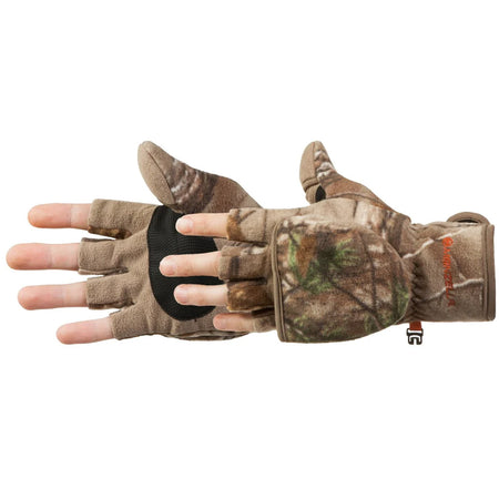 Manzella Large Bowhunter Convertible Hunting Glove Mitten Realtree Edge