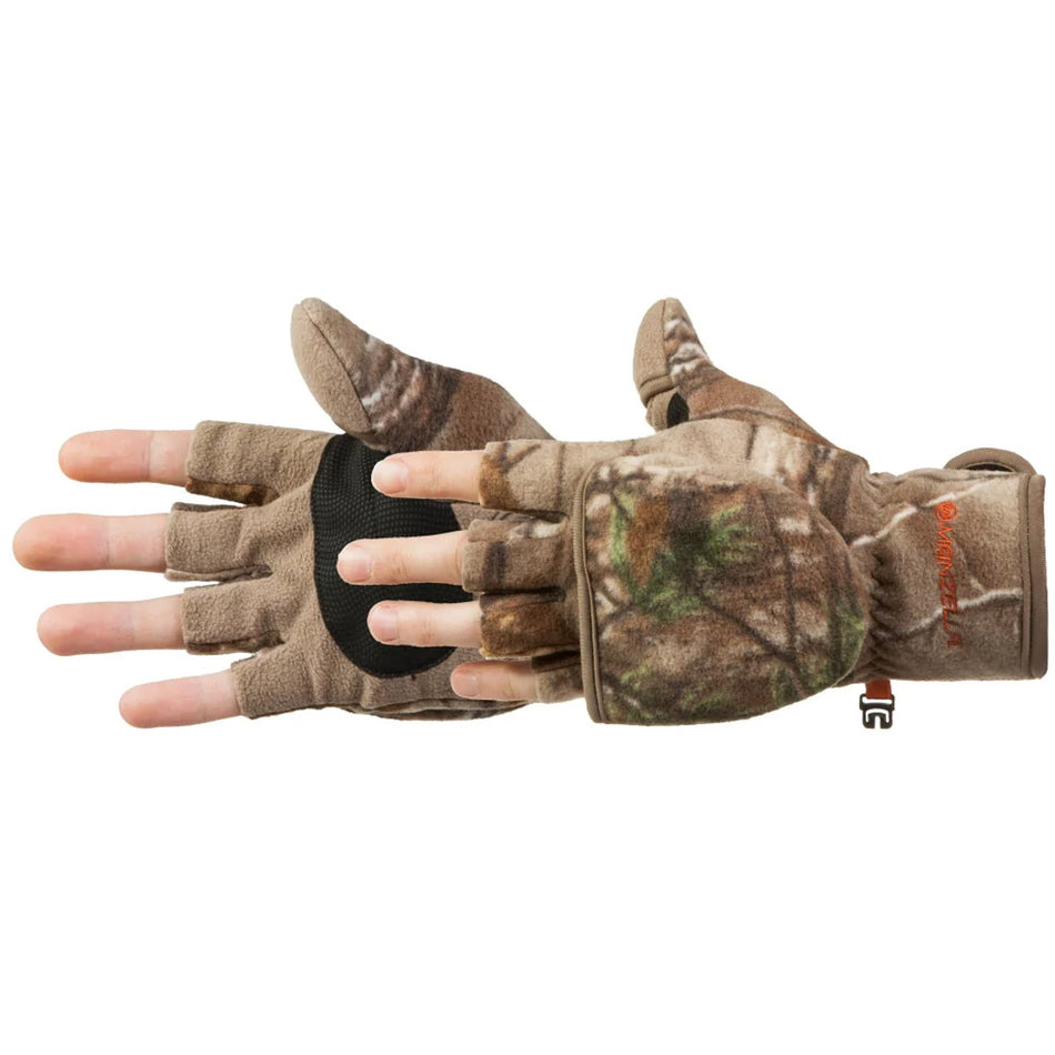 Manzella Medium Bowhunter Convertible Hunting Glove Mitten Realtree Edge