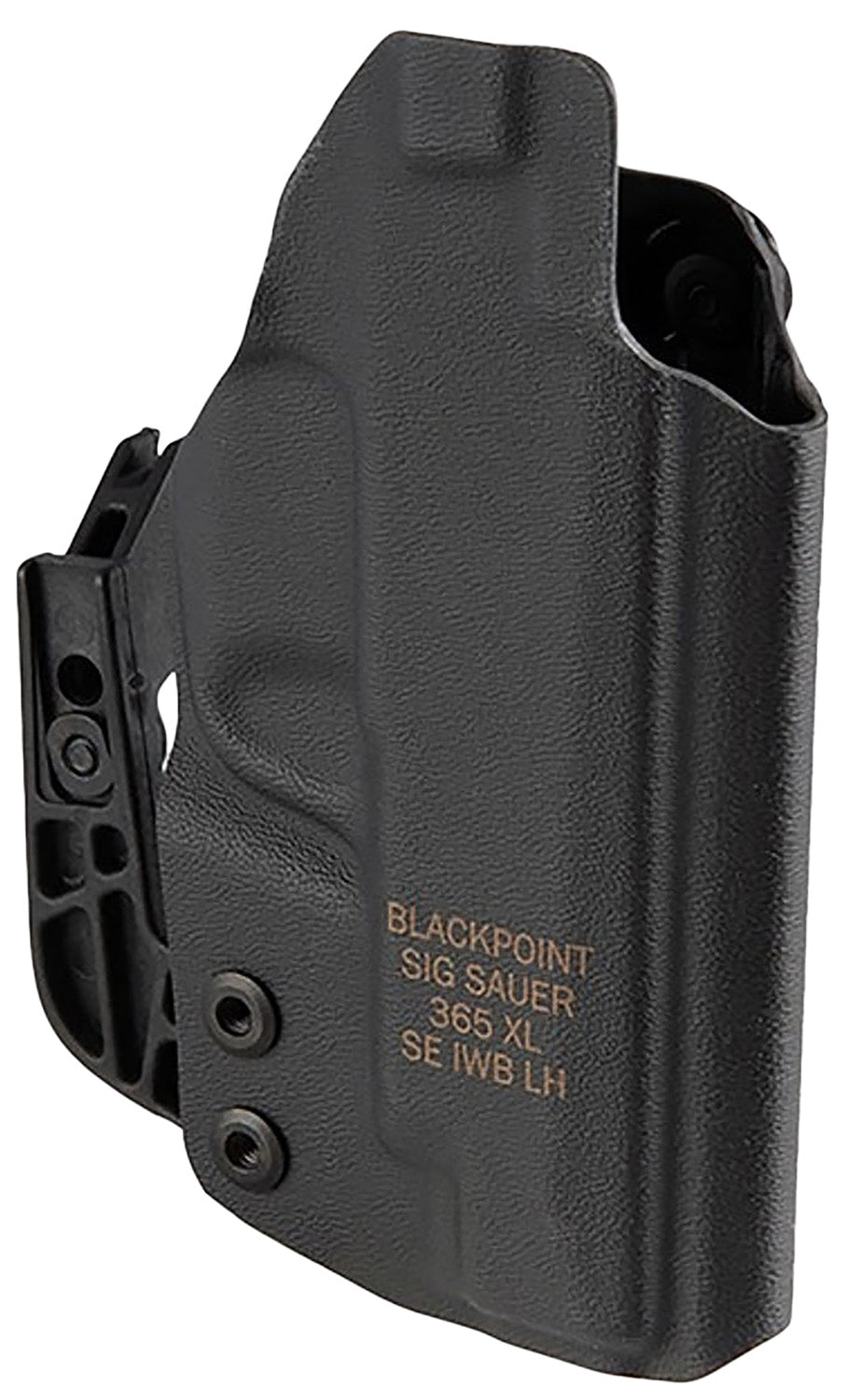 Sig Sauer Tactical Inside Waistband Black Polymer Holster Belt Clip P365XL Left Hand