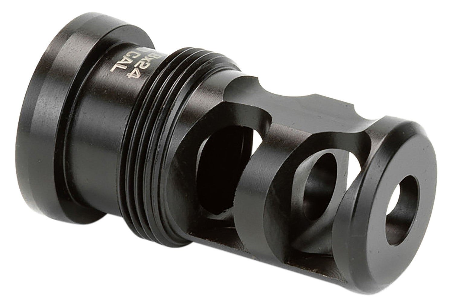 Griffin Armament Paladin 2 Port Taper Mount Muzzle Brake TMPB30C5824 30 Cal Black Melonite 17-4 Stainless Steel