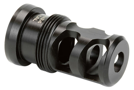 Griffin Armament Paladin 2 Port Taper Mount Muzzle Brake TMPB30C5824 30 Cal Black Melonite 17-4 Stainless Steel