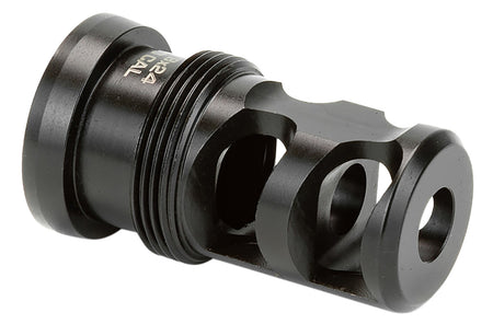 Griffin Armament Paladin 2 Port Taper Mount Muzzle Brake TMPB65MM5824 6.5mm Black Melonite 17-4 Stainless Steel