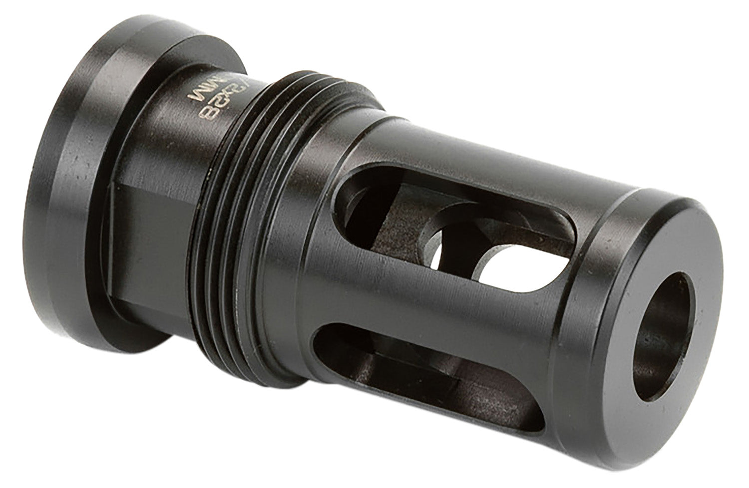 Griffin Armament Taper Mount Hammer Comp GATMHC556 22 Cal 1/2"-28 tpi Black Stainless 1.08" Diameter