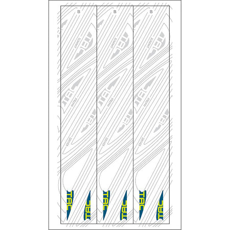 TAC Vanes White Arrow Wraps Size B 4.625 in. 13 Count