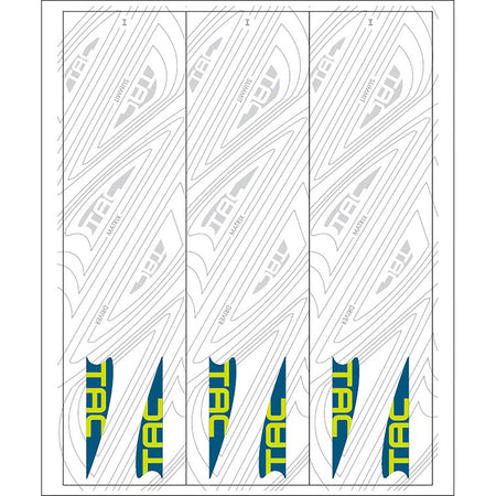TAC Vanes White Arrow Wraps Size I 5.5 in. 13 Count