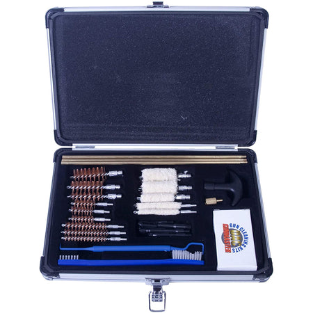 Gunmaster Universal Select Cleaning Kit for .22 Caliber and Larger, 30 pc., Wooden Case