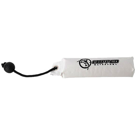 Cupped Canvas Hunting Dog Dummy, White and Black