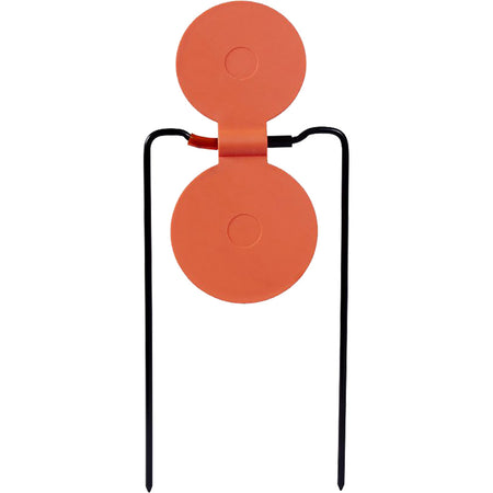 EzAim Orange Holey Spinner Shooting Target 2 Circles