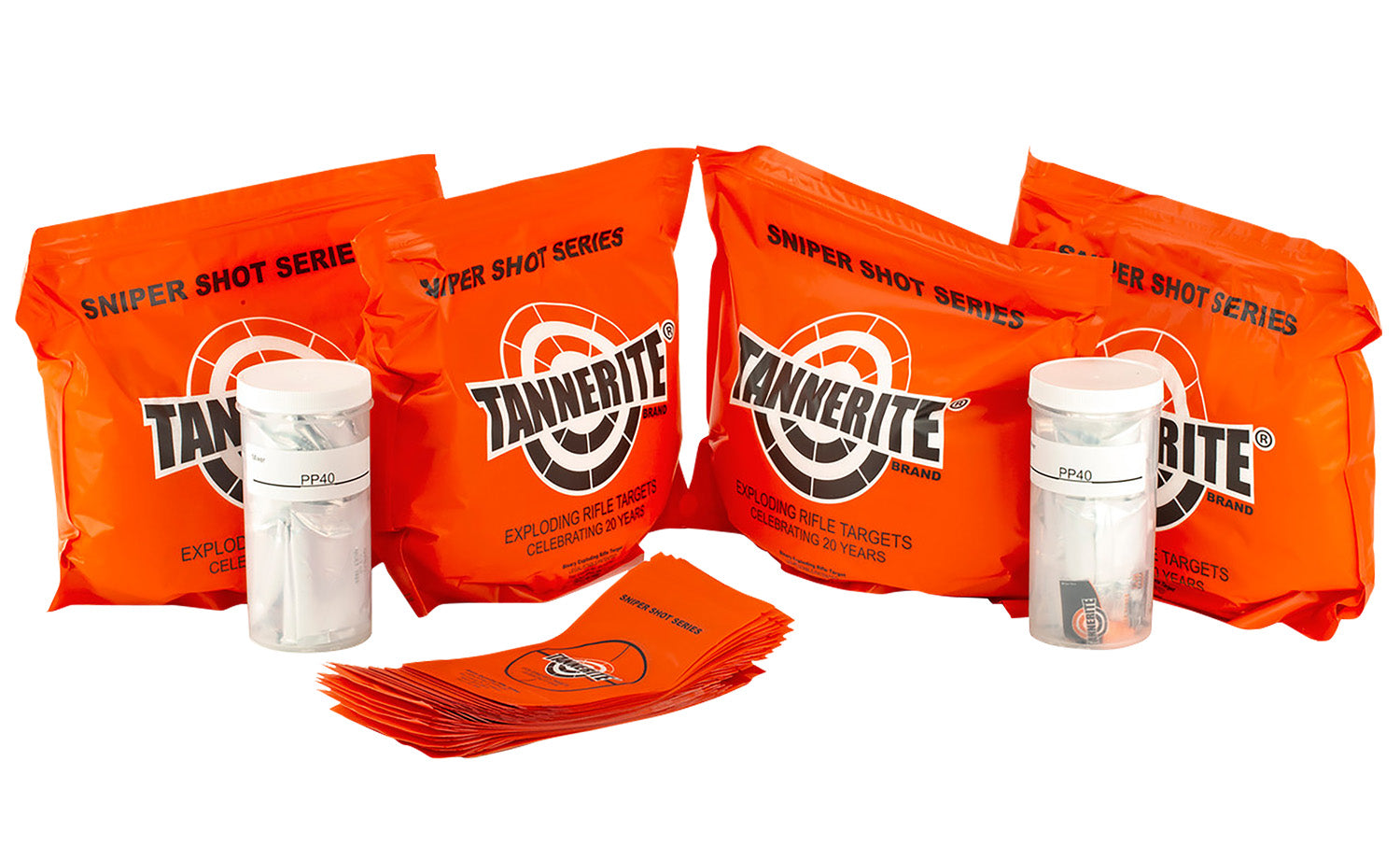 Tannerite Sniper Shot PP40 Binary Exploding Impact Target 0.50 lb Pack of 40 for Centerfire Rifle