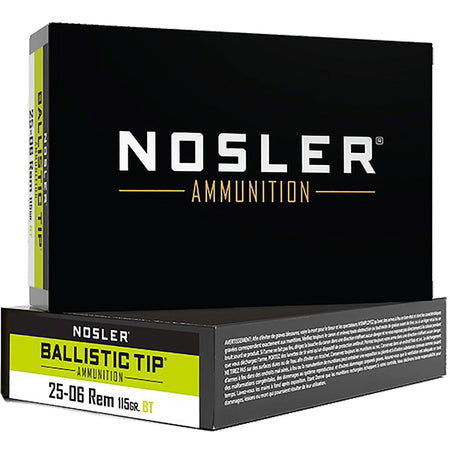 Nosler Ballistic Tip Spitzer Ballistic Tip 115 Grain .25-06 Remington 3000 fps 054041400718