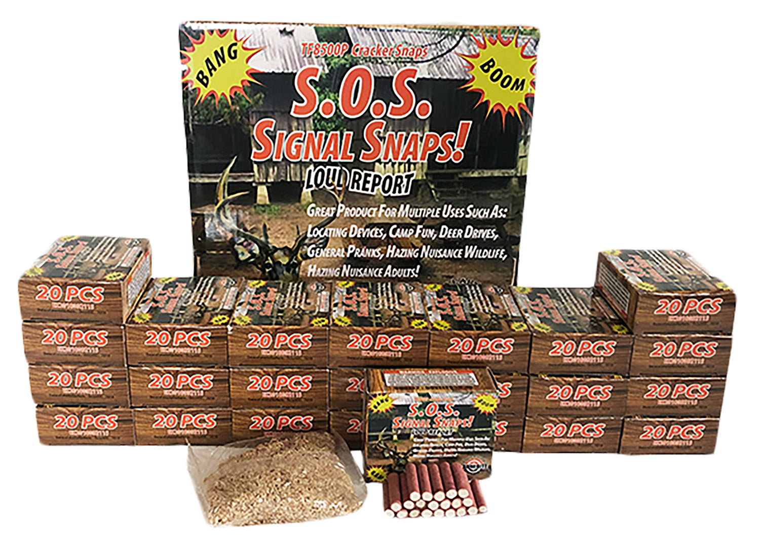 Tannerite SOS S.O.S. Signal Snaps Outdoor Impact Signal Device 480 Snaps Case
