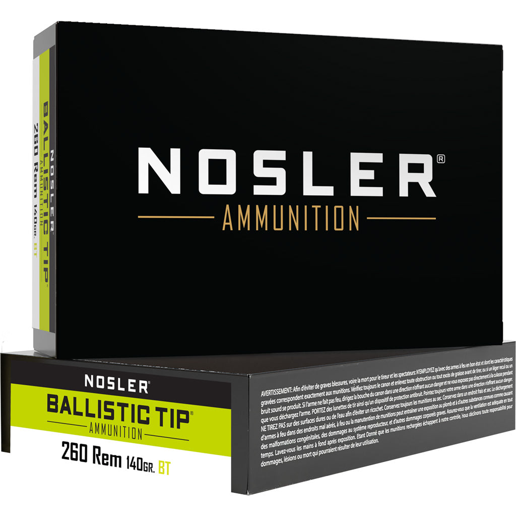 Nosler Ballistic Tip SP 140 Grain .260 Remington  054041610278