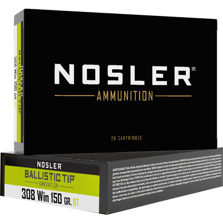 Nosler Ballistic Tip Spitzer Ballistic Tip Varmint 150 Grain .308 Win / 7.62x51mm 2800 fps 054041610285