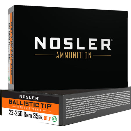 Nosler .22-250 Remington Varmint Ballistic Tip 35 grain Lead Free Ballistic Tip ammunition