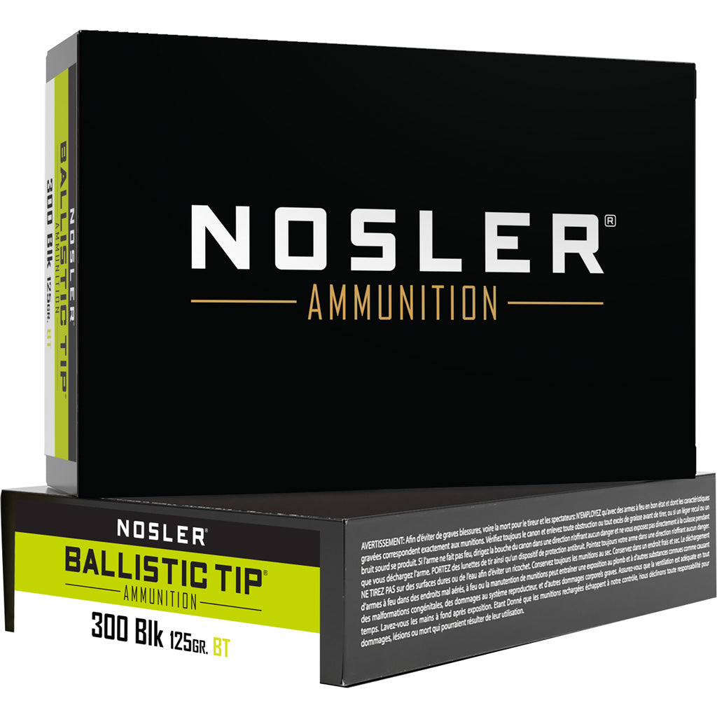 Nosler Ballistic Tip SP 125 Grain .300 AAC Blackout  054041610322