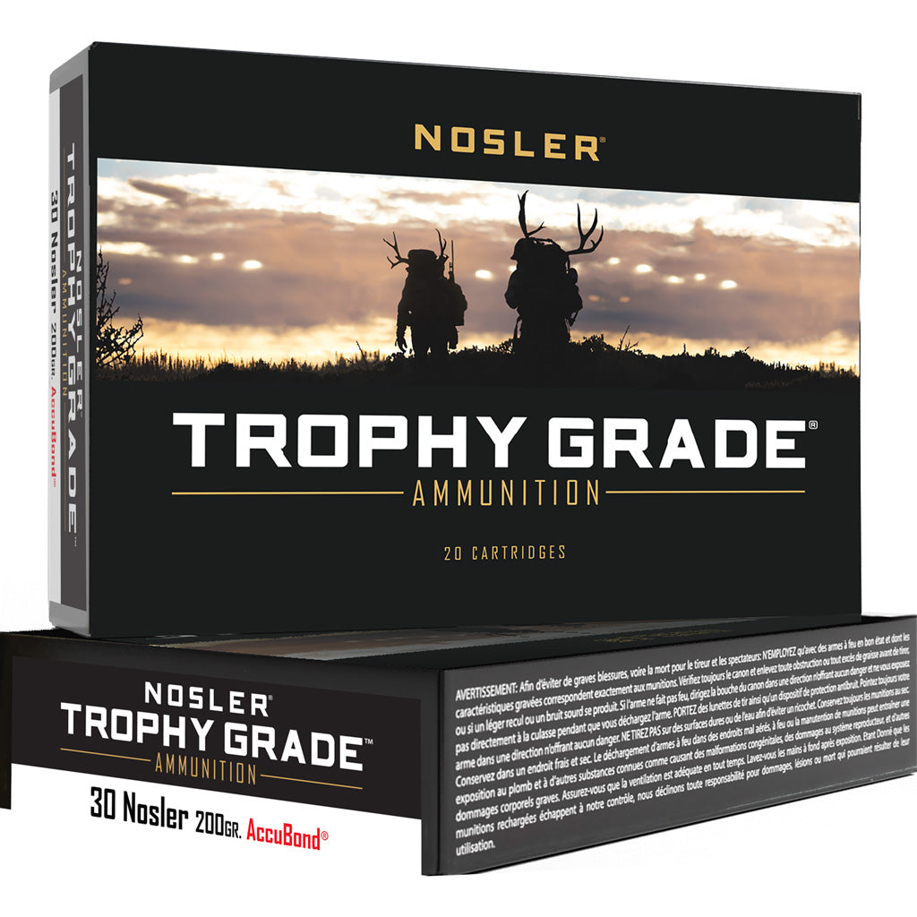 Nosler Trophy Grade AccuBond 200 Grain .30 Nosler  054041610124